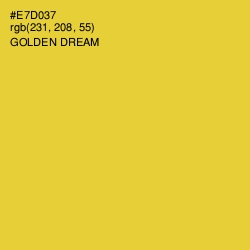 #E7D037 - Golden Dream Color Image